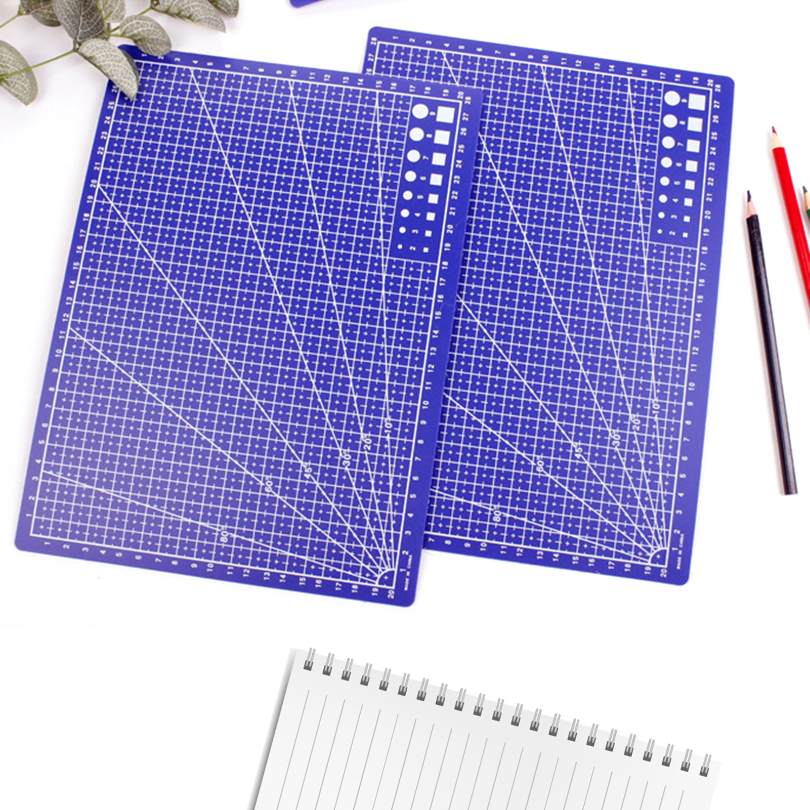 Carevas A3 Cutting Mat Single-sided Cutting Board Cut Pad DIY Tool with  Clear Grid Lines Angles for Scrapbooking Art and Craft Projects 